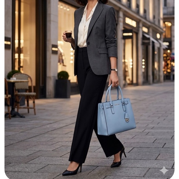 Michael Kors  Large Sky Blue Tote Leather - Picture 13 of 13